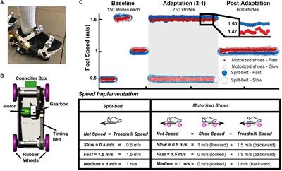 Motorized Shoes Induce Robust Sensorimotor Adaptation in Walking